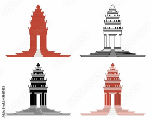 Famous Independence Monument in Cambodia