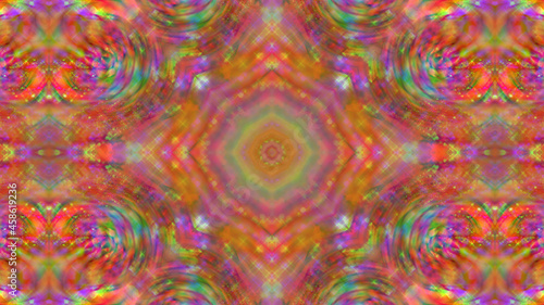 Abstract symmetrical textured multicolored background