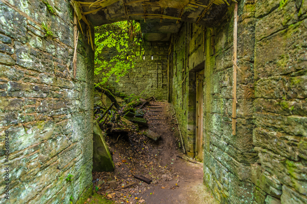 ABANDONED Buchanan Castle ruined country house in Stirlingshire