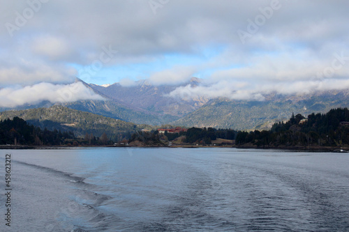 Panorama of lake Nahuel Huapi.