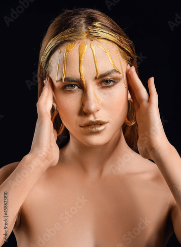 Beautiful young woman with ...