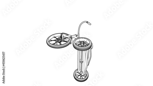 Tricycle Illustration - Bicycle
