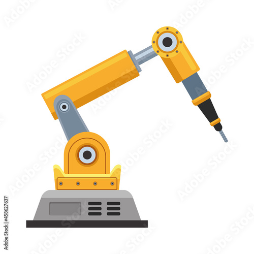 yellow drill machine
