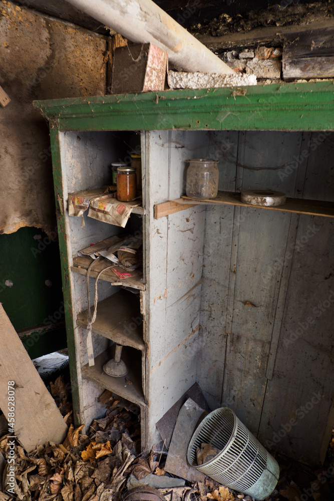 custom made wallpaper toronto digitalOld and dirty open wooden shelf with preserves.