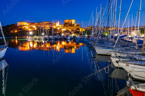 Wallpaper Mural Nightview of the village of Capodimonte on the Bolsena Lake Torontodigital.ca