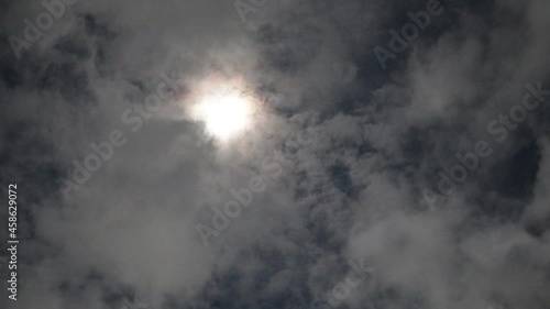 Time-lapse of white clouds