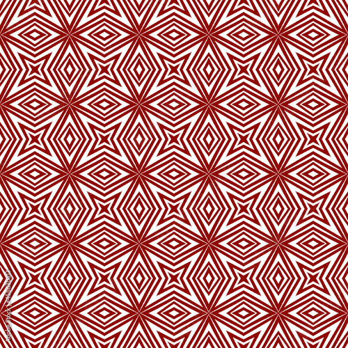 Tiled watercolor pattern. Maroon symmetrical
