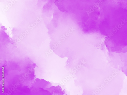 Purple watercolor scribble texture. Abstract watercolor on white background. It is a hand drawn ( Purple abstract watercolor background )