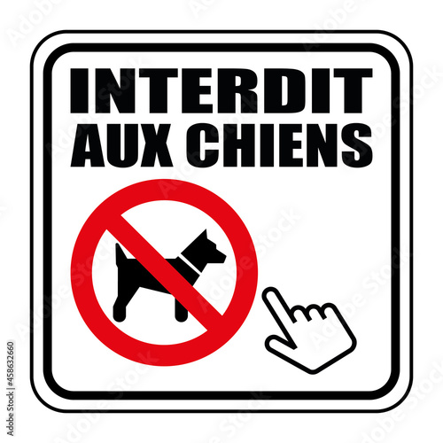 Logo interdit aux chiens.