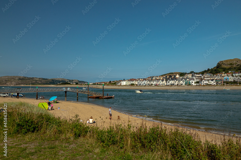 Conwy Morfa Beach in Wales on the Summer ,In the nice weather. Conwy Morfa Beach in Wales on the Summer ,In the nice weather.