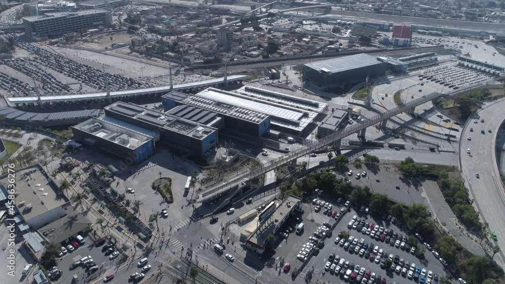San Ysidro Land Port Of Entry Building, Aerial View Of Port Of Entry ...