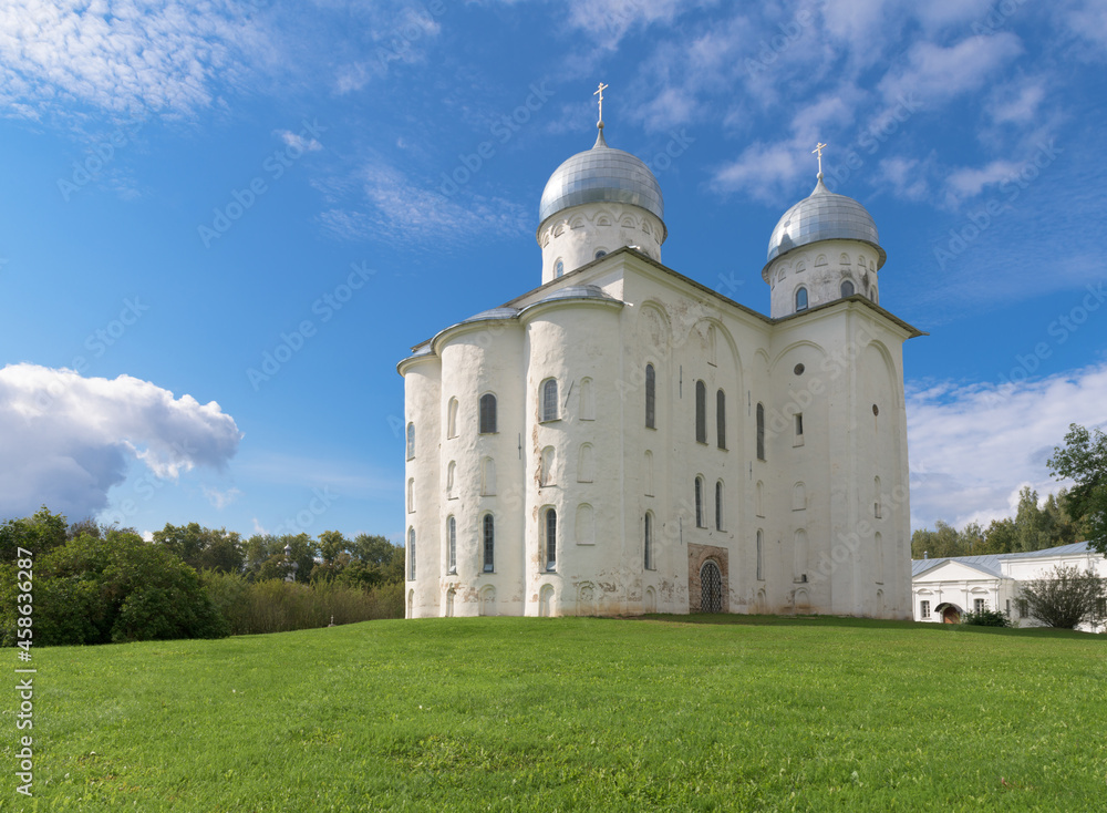 The St George Cathedral in the St George (Yuriev) Monastery. Veliky Novgorod,