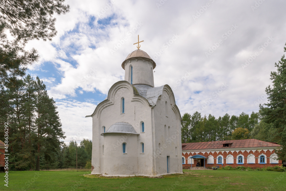 Church of the Nativity of the Theotokos (Peryn Chapel) on Peryn. Novgorod, Russia