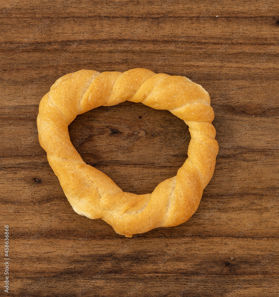 Pieces of traditional Latin American pastry called ROSQUITAS DE SAL or