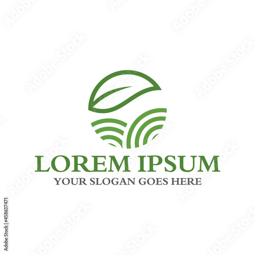 agriculture logo , nature logo vector