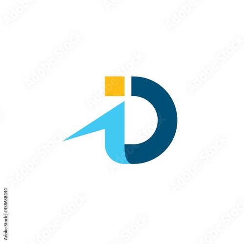 ID letter icon illustration vector design Free Download ID letter icon illustration vector design - GFXLoad
