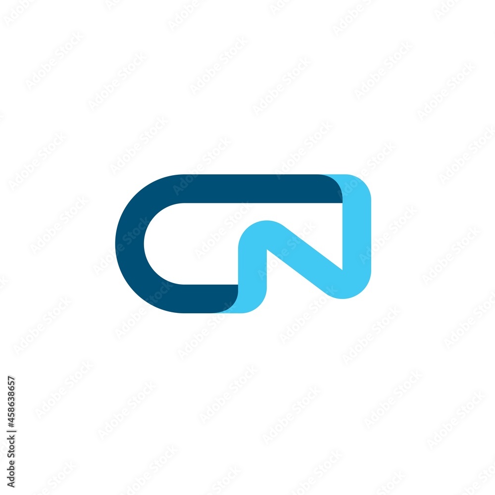 cn Letter icon Vector design concept Illustration cn Letter icon Vector design concept Illustration