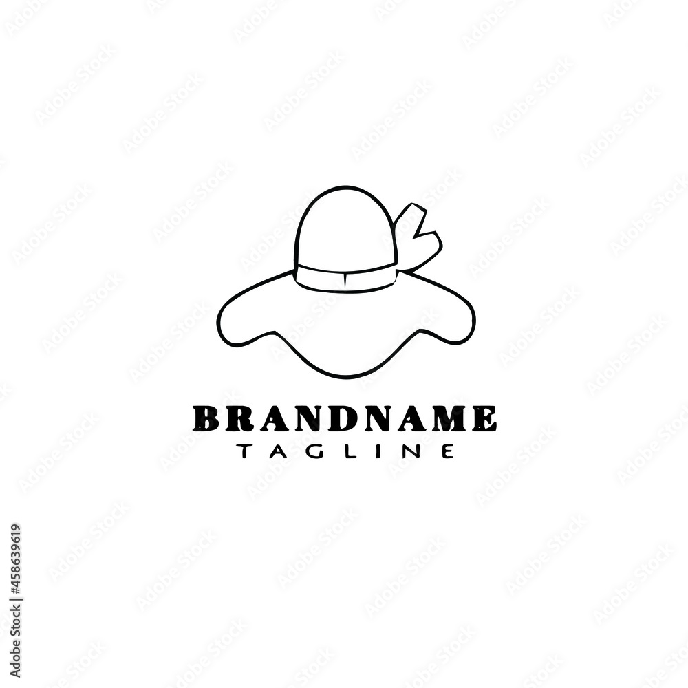 hat logo cartoon icon design template black isolated vector hat logo cartoon icon design template black isolated vector