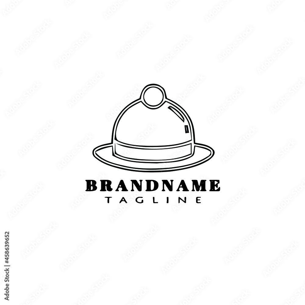 hat logo cartoon icon design template black vector illustration hat logo cartoon icon design template black vector illustration