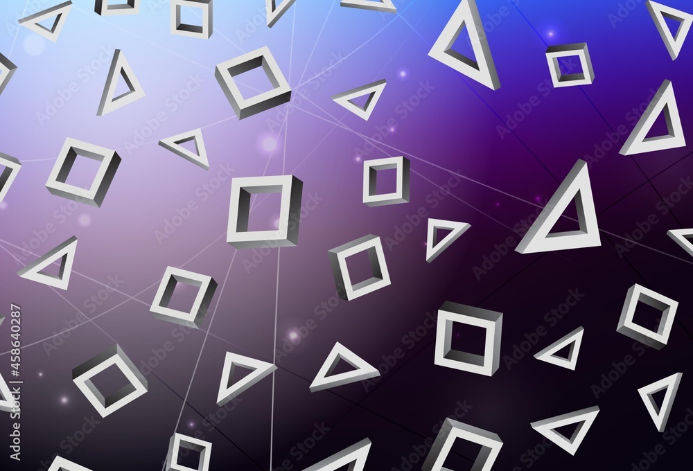 Dark Pink, Blue vector background with rectangles. Dark Pink, Blue vector background with rectangles.
