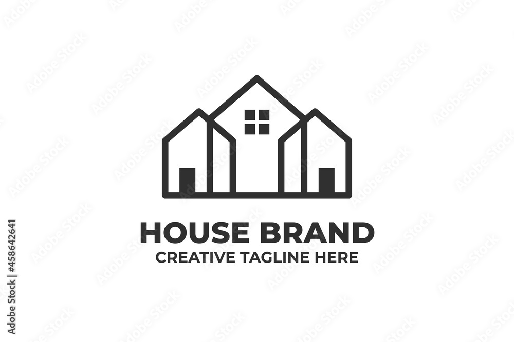 House Building Monoline Logo