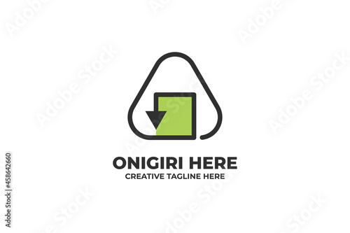 Onigiri Restaurant Japanese Food Business Logo