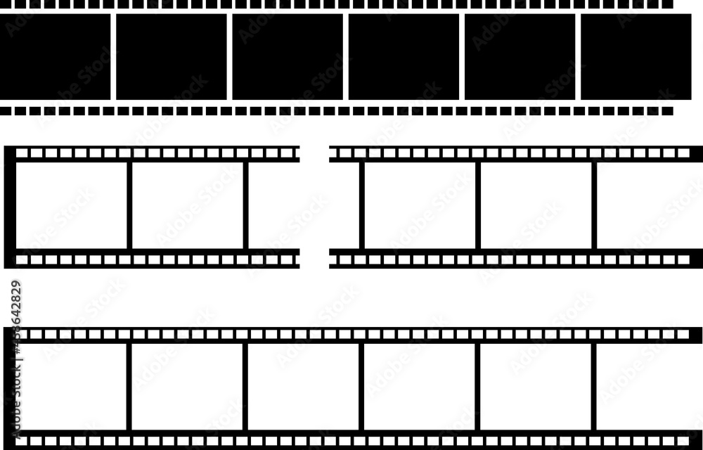  Vector blank cinema film strip..eps