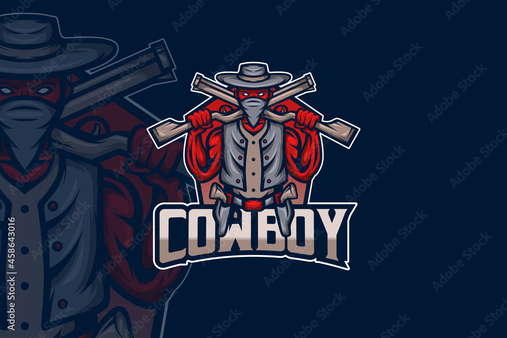 Cowboy - Esport Logo Template