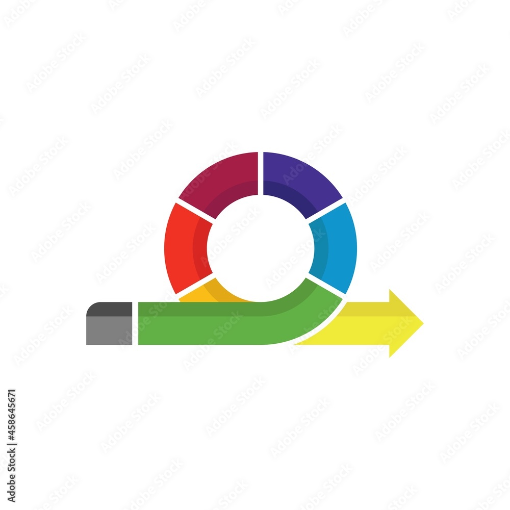 Agile development process vector design. Agile methodology, life cycle ...