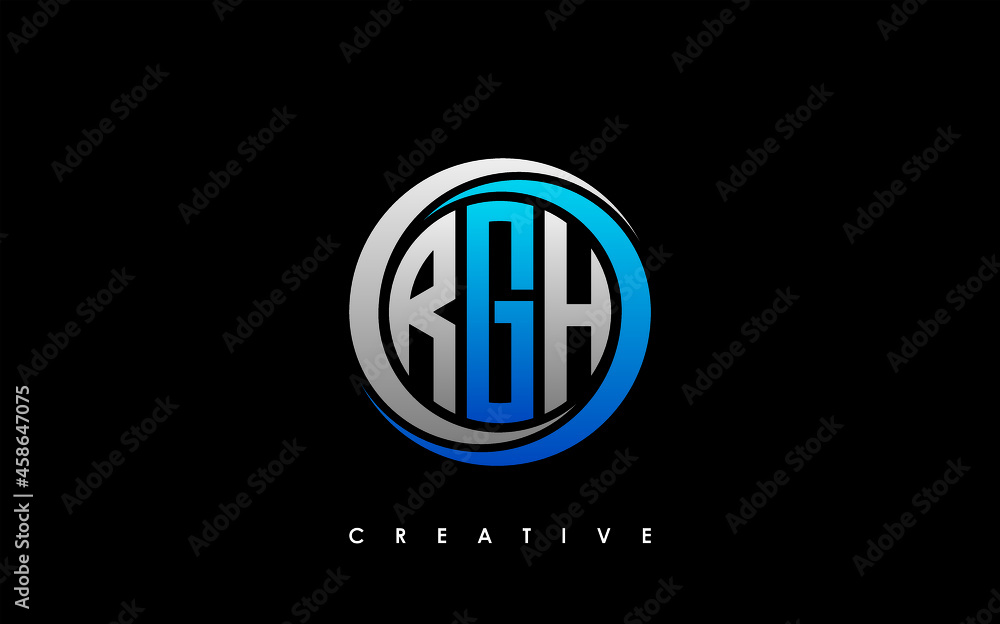 RGH Letter Initial Logo Design Template Vector Illustration