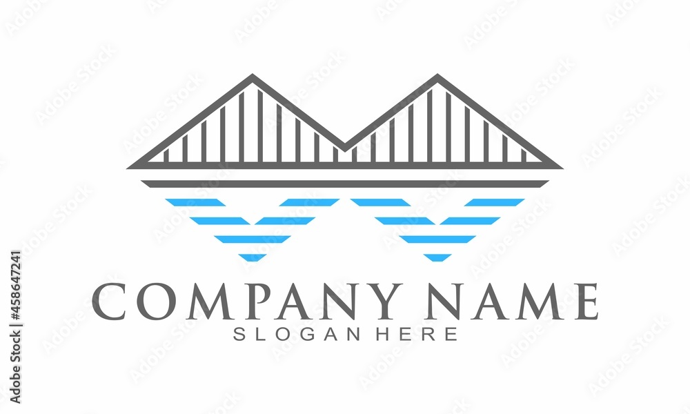 Bridge modern vector logo Bridge modern vector logo