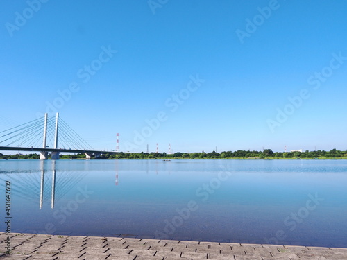 荒川河川敷から見た景色