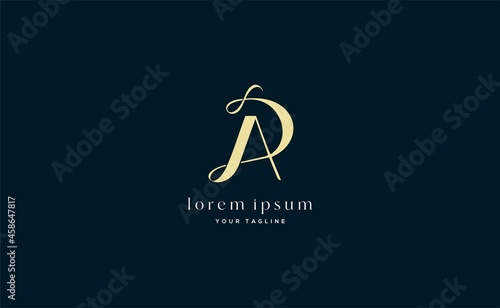 Letter PA AP logo design