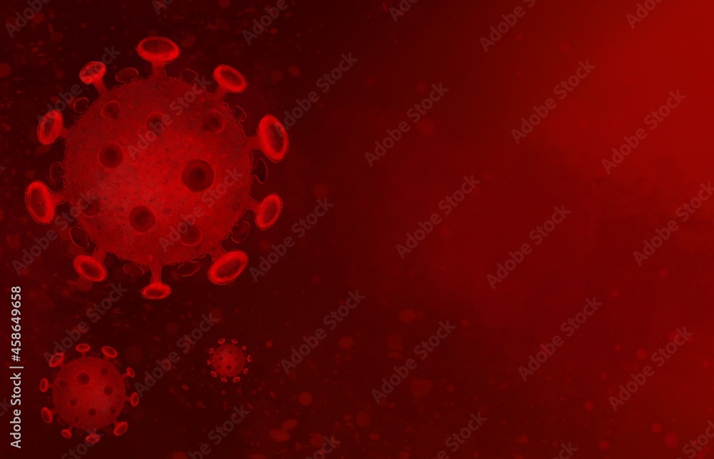 Coronavirus COVID-19. Digital painting illustration.