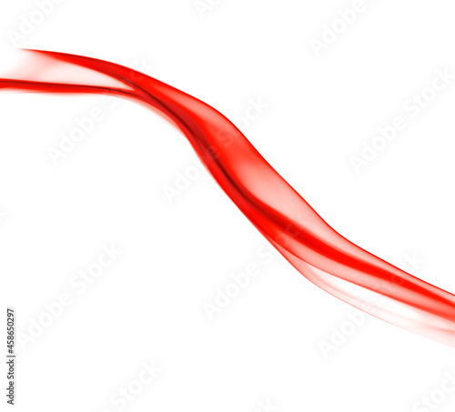 red smoke. Wave line abstract motion Backdrop Isolated 