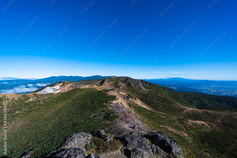 安達太良山の山頂からの景色 安達太良山の山頂からの景色