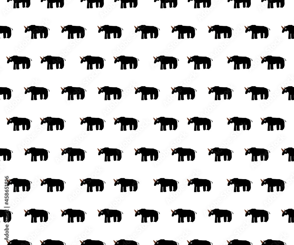 pattern fabric pattern cartoon animal rhino pattern fabric pattern cartoon animal rhino