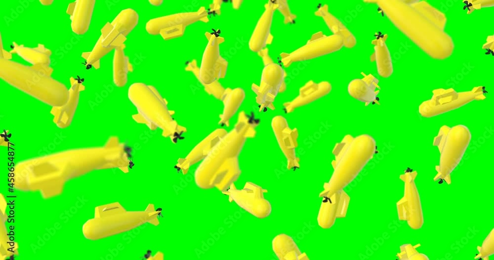 yellow submarine rain falling slow motion yellow submarine rain falling slow motion