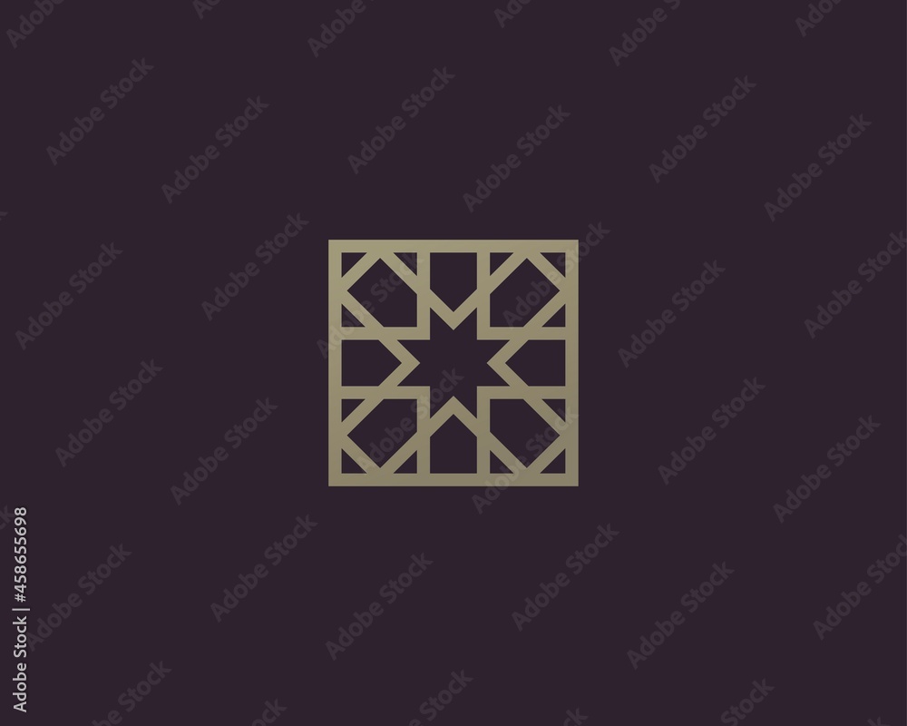 Abstract cube ornament logo icon vector design. Elegant premium ornament vector logotype symbol. Abstract cube ornament logo icon vector design. Elegant premium ornament vector logotype symbol.