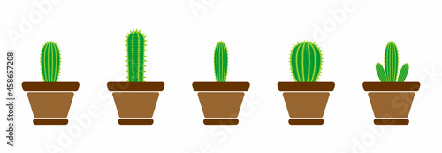 cactus icon set, cactus vector set 