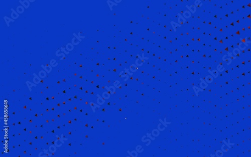 Dark Blue, Yellow vector background with triangles.