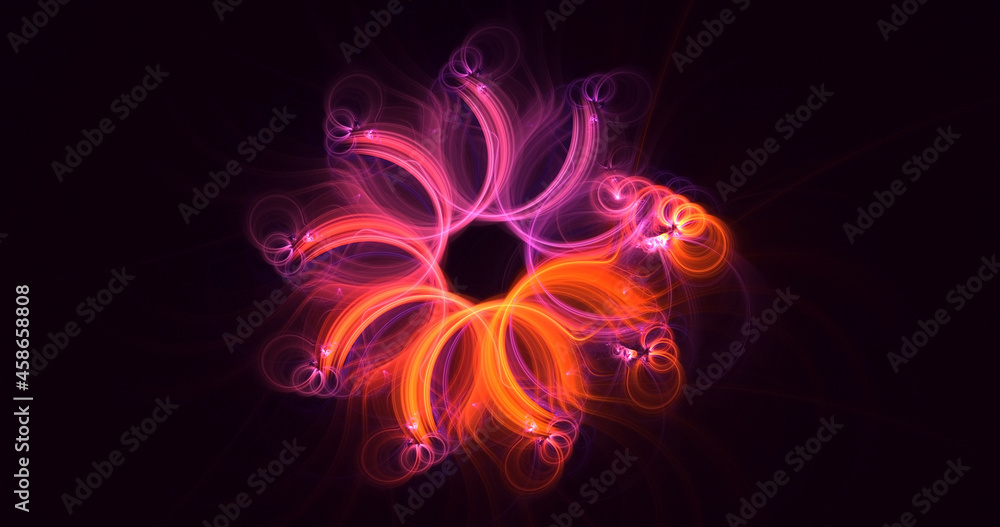 3D rendering abstract round light background 3D rendering abstract round light background