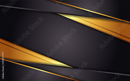 Realistic gradient golden luxury background