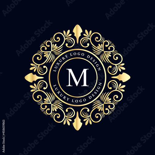 Set of Elegant Capital Letters Vintage Logo Filigree Monograms. Beautiful Collection. English Alphabet. Simple Drawn Emblems. Graceful wreath. Design of Calligraphic Insignia. Vector Illustration
