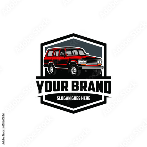 japan off road car - suv isolated logo vector
