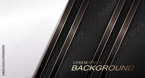 Elegant texture of an abstract background, dark slanting curtains with shiny edging