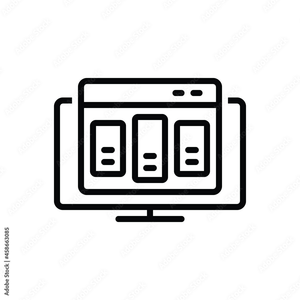 Black line icon for pricing Black line icon for pricing