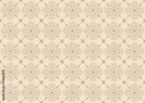 Floral Seamless Pattern Traditional Style