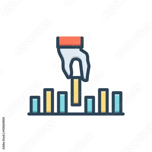 Color illustration icon for initiative