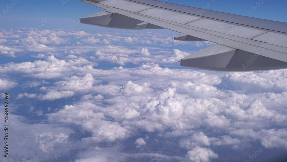 Beautiful cloud formations seen from airplane window Beautiful cloud formations seen from airplane window